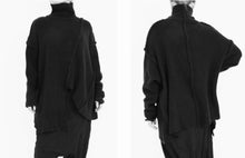 Lade das Bild in den Galerie-Viewer, Sort Aarhus Grobstrick Pulli