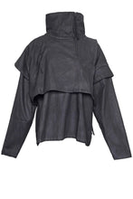 Lade das Bild in den Galerie-Viewer, Black by K&M gewachster Windbreaker
