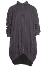 Lade das Bild in den Galerie-Viewer, Black by K&M Leinenbluse