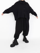 Lade das Bild in den Galerie-Viewer, Sort Aarhus Oversize Sweatjacke