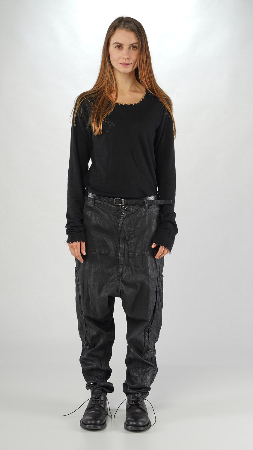 Rundholz gewachste Jeanshose
