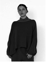 Lade das Bild in den Galerie-Viewer, Sort Aarhus Grobstrick Pulli
