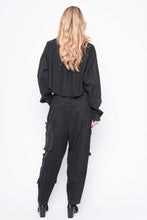 Lade das Bild in den Galerie-Viewer, Black by K&amp;M Sommer Jeansjacke
