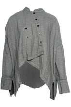 Lade das Bild in den Galerie-Viewer, Black by K&amp;M Leinenbluse
